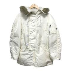 90s ALPHA×N3B ビンテージミリタリーフライトジャケット　USA製　白