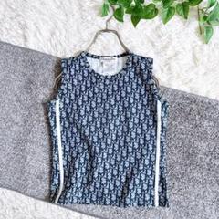 美品♡クリスチャンディオール トロッター ジップアップ 半袖カーディガン 総柄 美品♡クリスチャンディオール トロッター ジップアップ 半袖