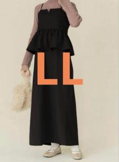 しまむら ドッキングワンピース こりん LL ブラウン