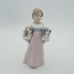 リヤドロ ピエロと仔犬 インテリア小物