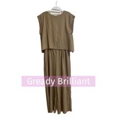 【美品】Gready Brilliant Auie Fサロペット ベージュ