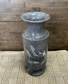高麗大理石壺 骨董品 花瓶 花器 高級品 フラワーベース 花生 花