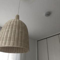 最終値下げ【IKEA】ラタン ランプシェード 照明 - メルカリ