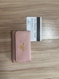 プラダ キーケース 美品 PRADA プラダ キーケース メンズ レザー 6連 ブラック 2PG222