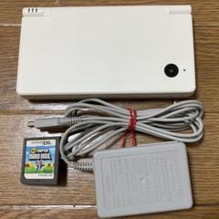 【液晶難有り】　ニンテンドーDSi ホワイト 本体 充電器、ソフト1本付き