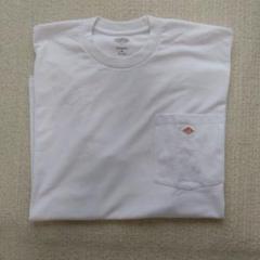 美品　DANTON メンズ　ポケットTシャツ　ホワイト　L