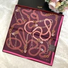 ♡7/31まで限定500円割引♡新品 セリーヌ ハンカチ スカーフ 馬