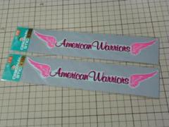 American Warriors ステッカー 2枚 アメリカン ウォリアーズ