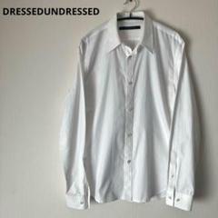 DRESSEDUNDRESSED 長袖シャツ ホワイトストライプ DRESSEDUNDRESSED 長袖シャツ ホワイトストライプ （中古・古着