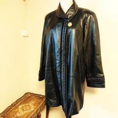 ピエールバルマン　ラムレザー　ロングコート　ブラック　フリーサイズ　金ボタン 2025年最新】Pierre Balmain ロングコートの人気アイテム - メルカリ