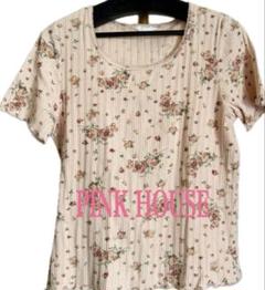 【早い者勝ち/超美品】ピンクハウス　薔薇モチーフ透かし編みニットベスト 早い者勝ち/超美品】ピンクハウス薔薇モチーフ透かし編みニット