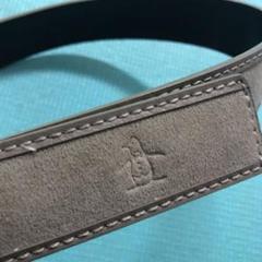 Munsingwear グレーベージュ ベルト メンズ用ロゴ入り