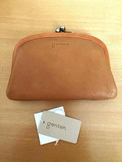 美品　genten ゲンテン　ネックレス　レザー　がま口　小銭入れ コインケース がま口 小銭入れ｜革財布、バッグのgenten（ゲンテン）公式
