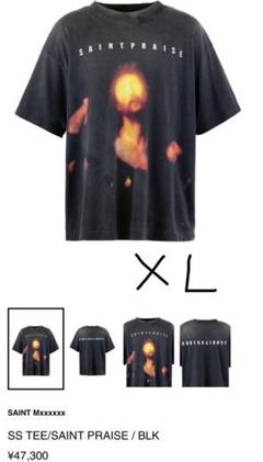 セントマイケル25SS新作SS TEE/SAINT MX6黒XL美品半袖Tシャツ