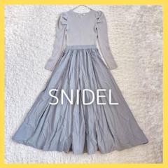 【人気】スナイデル パワショルニットドッキングワンピース サックス