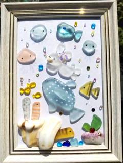 ♡海の中のHappy christmas♡シーグラスアート うさぎさんと仲間たち ♡海の中のHappy christmas2♡シーグラスアート うさぎさんと仲間達
