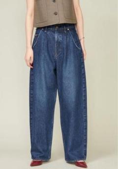 【conte】 upper hights デニムワイドパンツ 23 upper hights for conte デニムワイドパンツ DEUX2 - メルカリ