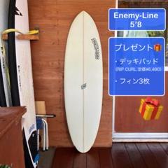 未使用品　プレゼント付き　サーフボード　サーフィン　ショート　5'8　Enemyのサムネイル