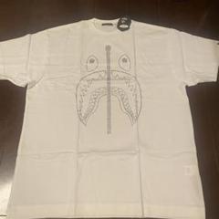 エイプ　新品　シャーク　ラインストーン　Tシャツ XL 会員限定　bape
