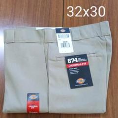 新品 32x30 KH ワークパンツ ディッキーズ カーキ