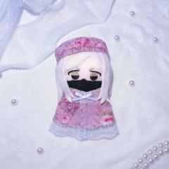 【着せ替え】a008 ベレー帽&ケープset 10cm ぬい服