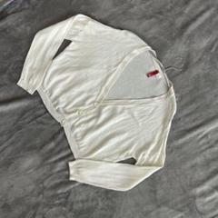 H＆M DIVIDED Vネックカーディガン ドロップショルダー アイボリー