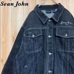 Sean John デニムジャケット ◎ロゴ 刺繍 ブラック XXL Sean John デニムジャケット ◎ロゴ 刺繍 ブラック XXL - メルカリ