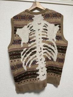 KAPITAL bone ニットベストブラウンsize5
