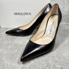 NEBULON E ポインテッドトゥフラットパンプス 黒 極美品 36（23㎝）
