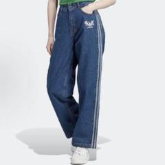 新品A38 Adidasサイドライン デニム パンツレディース IP3768 新品A38 Adidasサイドライン デニム パンツレディース IP3768