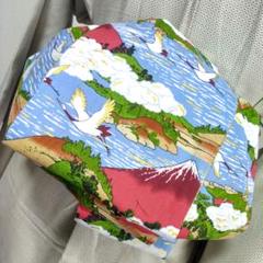 大人の兵児帯半幅帯ハンドメイド澪No1994富士山と鶴