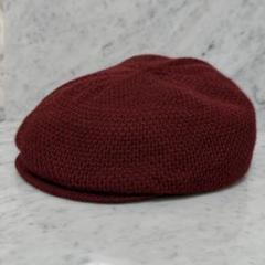 新品 未使用 CA4LA カシラ ハンチング ウール ニット ワインレッド