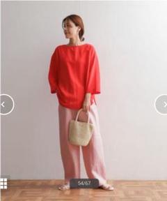 美品 アーバンリサーチドアーズ テンセルリネンプルオーバーシャツ