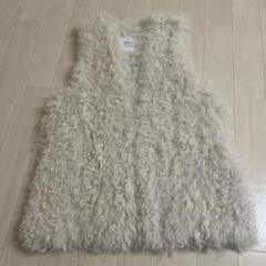 プルミエアロンディスモン☆ ECOPELファーフードジレ新品☆57,