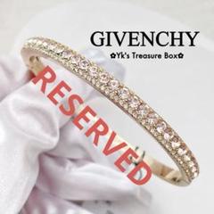 GIVENCHY 幾何学模様 バングル B810/GIVENCHY/希少/ゴールドxピンク/クリスタルバングル - メルカリ