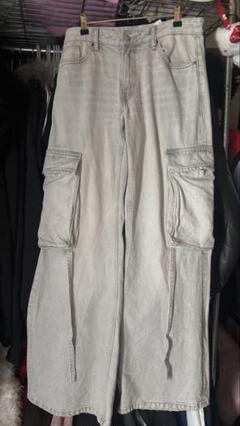 zara buggy flare denim pants