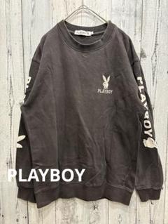 Playboy ブラック トレーナー半袖　古着　ヴィンテージ b33c45f1140003f440983c5c55e8a8