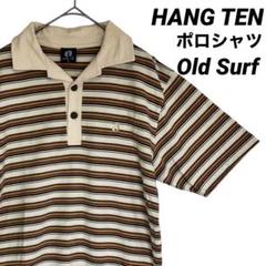 ヴィンテージ HANGTEN ハンテン ボーダーサーフポロシャツ 70s80s HANGTEN ハンテン マルチボーダー ポロシャツ Oldサーフ系