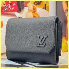 新品未使用 ルイヴィトン パイロット ブラック アエログラム 折り財布 A260