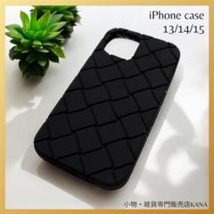 新品iPhoneケース13/14/15韓国シリコン黒ブラックおしゃれシンプル