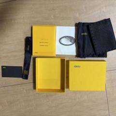 未使用級✨️ FENDI カードケース 名刺入れ エフイズ イエロー レザー イエロー（黄色）系 FENDI(フェンディ) カードケース・名刺入れ