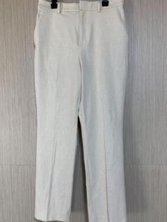 ユニクロ UNIQLO　クリーム色 スリム フィット パンツ　リネン　美品