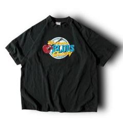 US古着vintageワシントンブルースTシャツ企業ロゴブラックシングルステッチ