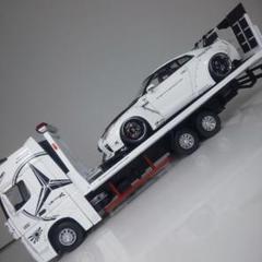 〓1/24スケール〓日産R35GT-R&ベンツ積載車トラック〓リバティーウォーク 〓1/24スケール〓日産R35GT-R&ベンツ積載車トラック〓リバティー