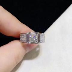 【男神専属】PT 950プラチナ男性1.0 ctプリンセスダイヤモンドリング 男神専属】PT 950プラチナ男性1.0 ctプリンセスダイヤモンドリング8