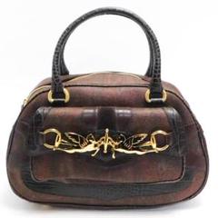 【美品】エトロ ETRO ハンドバッグ ミニボストン ペイズリー柄 エンボス ETRO - ETRO エトロ マルゴット エンボス ペイズリー柄