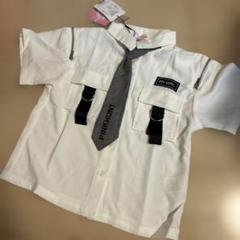 【新品】ピンクハント 半袖シャツ ネクタイ付き オフショル