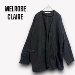 MELROSE claire noirノーカラージャケット 黒（未使用品） MELROSE claire コート アウター 「noir」入卒園式・卒業式
