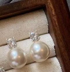 1粒パール レディース ピアス シルバー 上品 パール フォーマル 結婚式