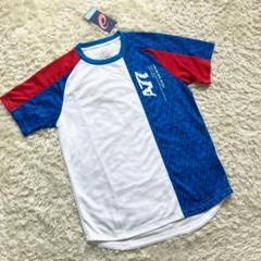 未使用 ASICS アシックス 半袖 Tシャツ メンズS 白 赤 青 陸上
